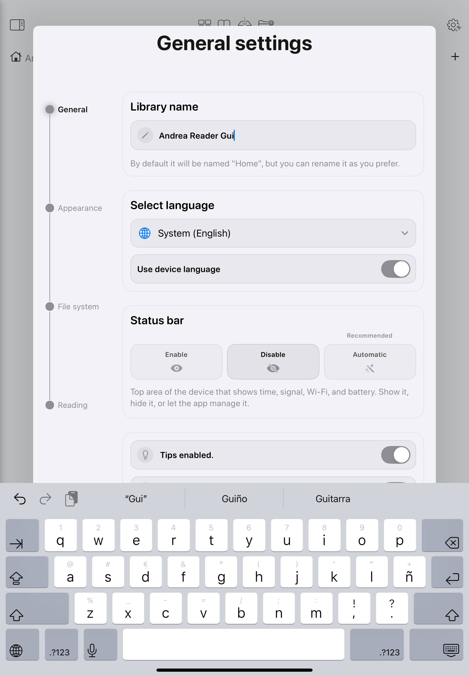 General Settings 1